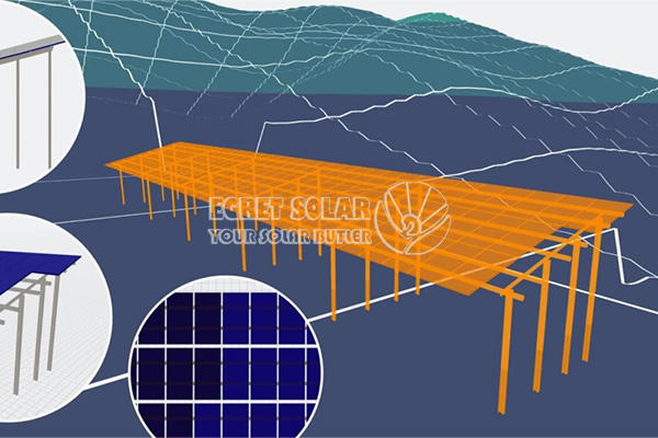 Az Egret Solar javítja a nyomkövető, a terepi eszközöket a nagyszabású PV tervezéshez